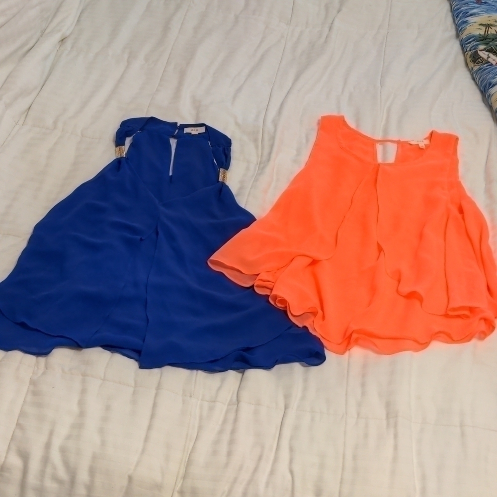lot of 2 Anthropology E M (E hanger M) tank tops